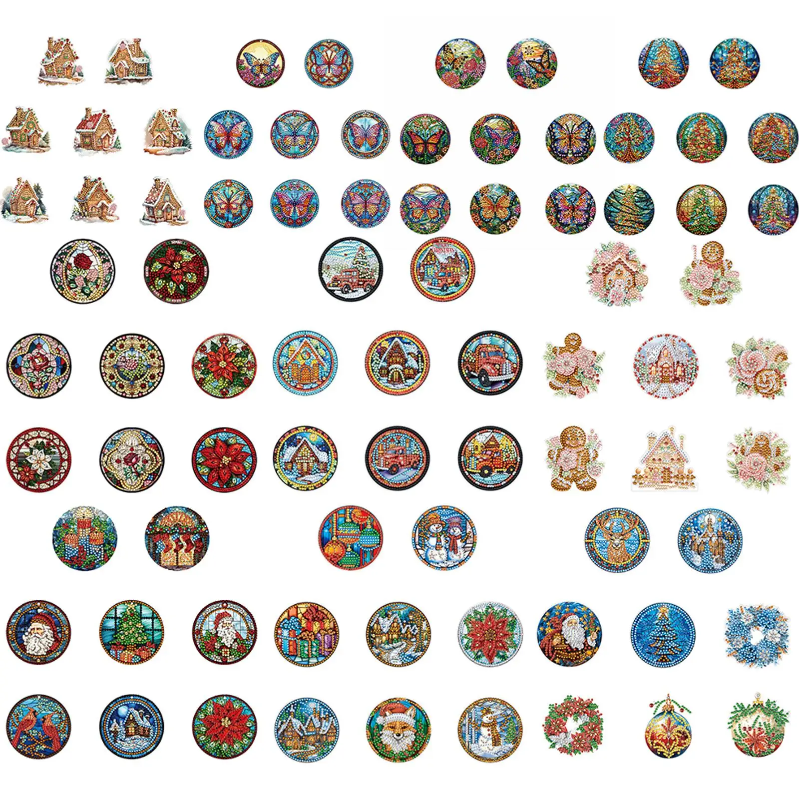 

DIY Diamond Suncatchers DIY Crystal Diamond Art Suncatchers Skull Double Side Diamond Painting Suncatcher Home Garden Decoration