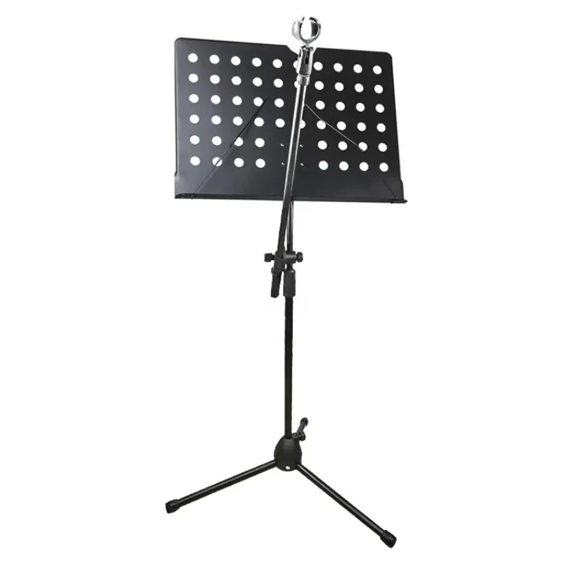 

Musical Instrument Guitar Accessories Foldable Sheet Black Metal Music Stand