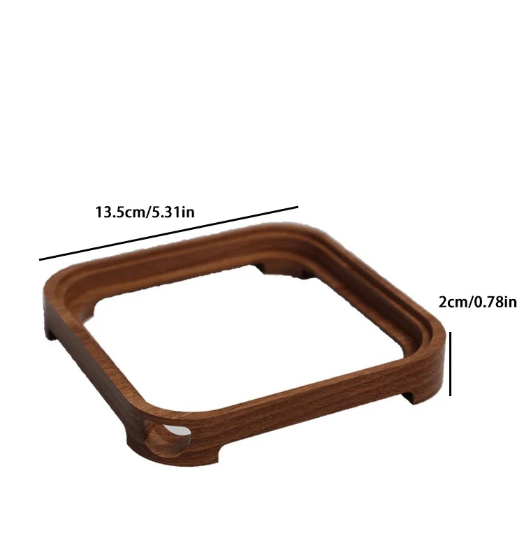 Support de bureau pour Mac mini M4/M4 Pro 2024, support de Dissipation thermique, Base en bois, Base de refroidissement antidérapante, accessoires