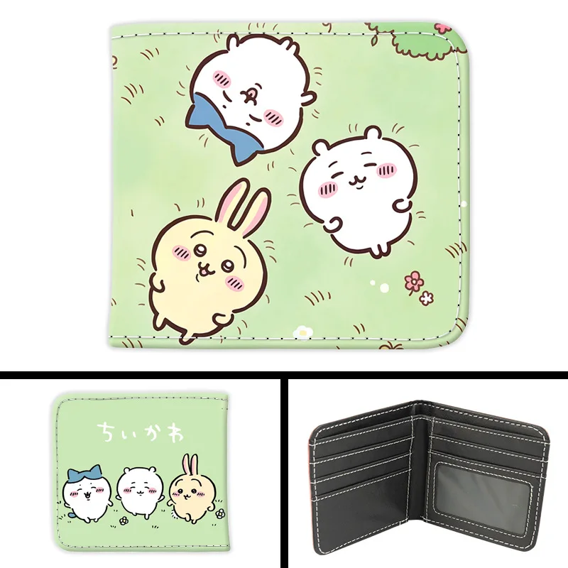 Kawaii Chiikawa Wallet Cute Cartoon Hachiware Anime Pu Short Purse Card Bag Girls Student Portable Coin Wallet Birthday Present