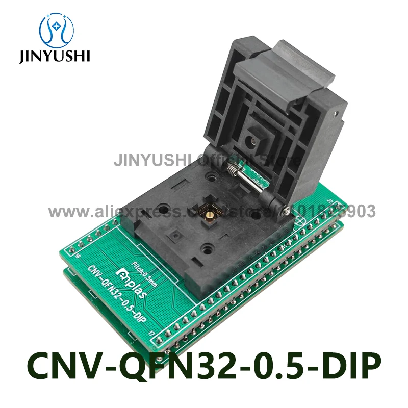 Opentop-バーンインソケット,テストソケット,ICプログラミングブロック,Enplasソケット,ベンチソケット,qfn32,dip,QFN-32, BT-0.5-02