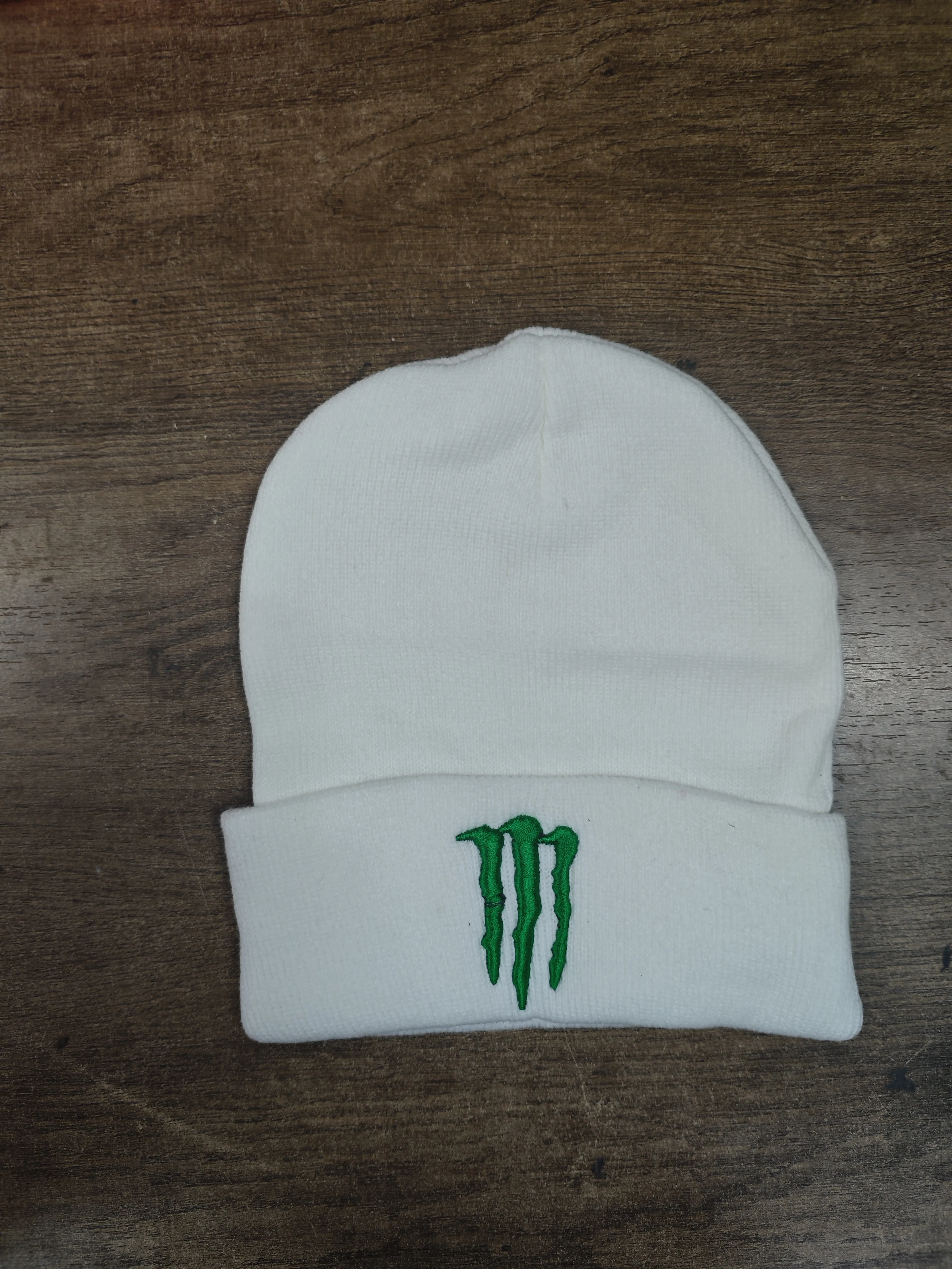 قبعة محبوكة من Monster Energy للرجال والنساء قبعات صوف عصرية بسيطة ودافئة للخريف والشتاء قبعة محبوكة على الطراز العصري #4