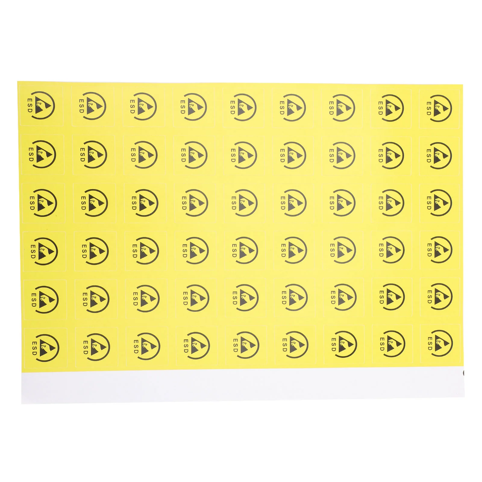 200 Pcs Stickers Static Caution Electrostatic Warning Anti-static Self Adhesive Decal Yellow