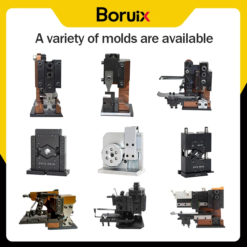 

Boruix OTP Terminal Machine Wire Harness Press Mold Flash Flag Connector Single Grain Straight Horizontal Mold