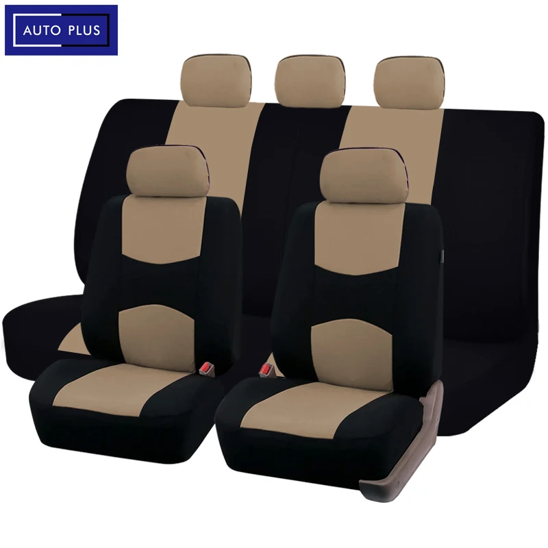 

AUTO PLUS Classic Universal Polyester Car Seat Covers Set Fit Most Car, SUVs, Vans Car Seat Protector Car accessories interior