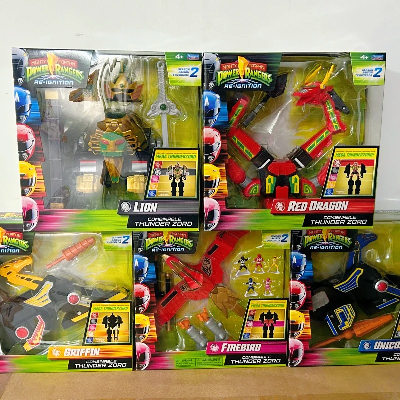 Model Kit Power Rangers - Figurines d'action Anime Power Rangers Thunder