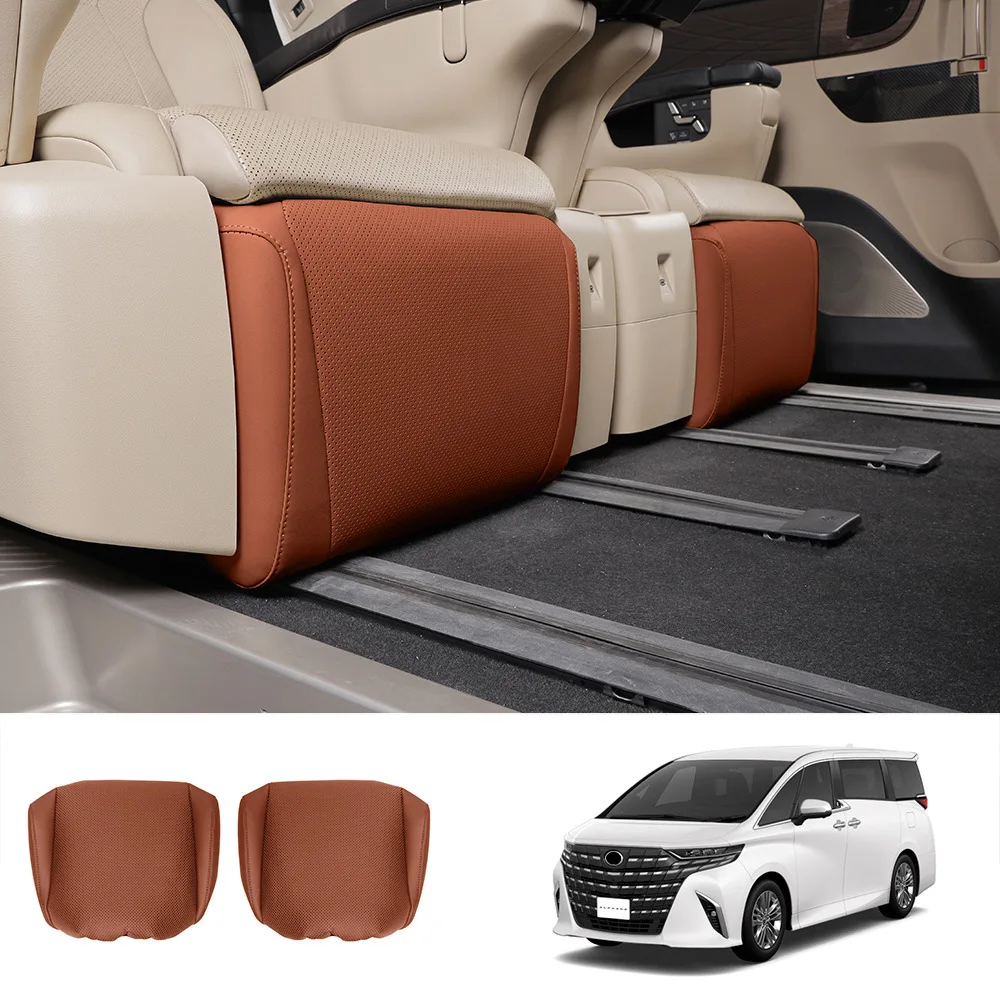 For Toyota Alphard Vellfire 40 Series 2023-2025 Car Interior Seat Footrest Protective Cover Rear Seat Anti-Kick Pad Accessories