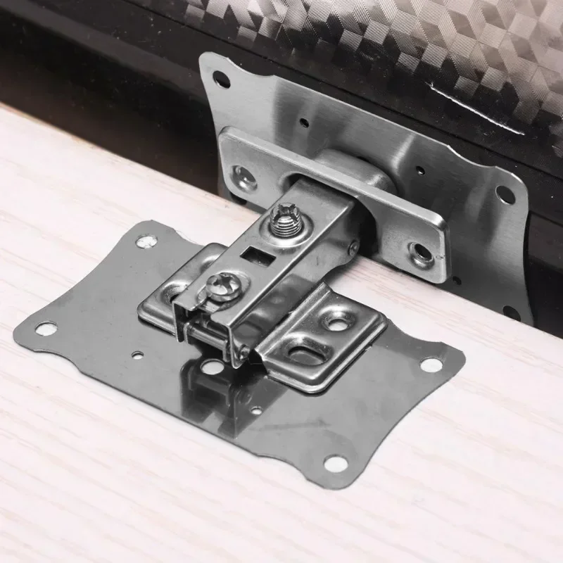 Stainless Steel Hinge Repair Plate Cabinet Furniture Drawer Table Door Panel Repair Kit Hardware Hinge Fixing Plate Connection