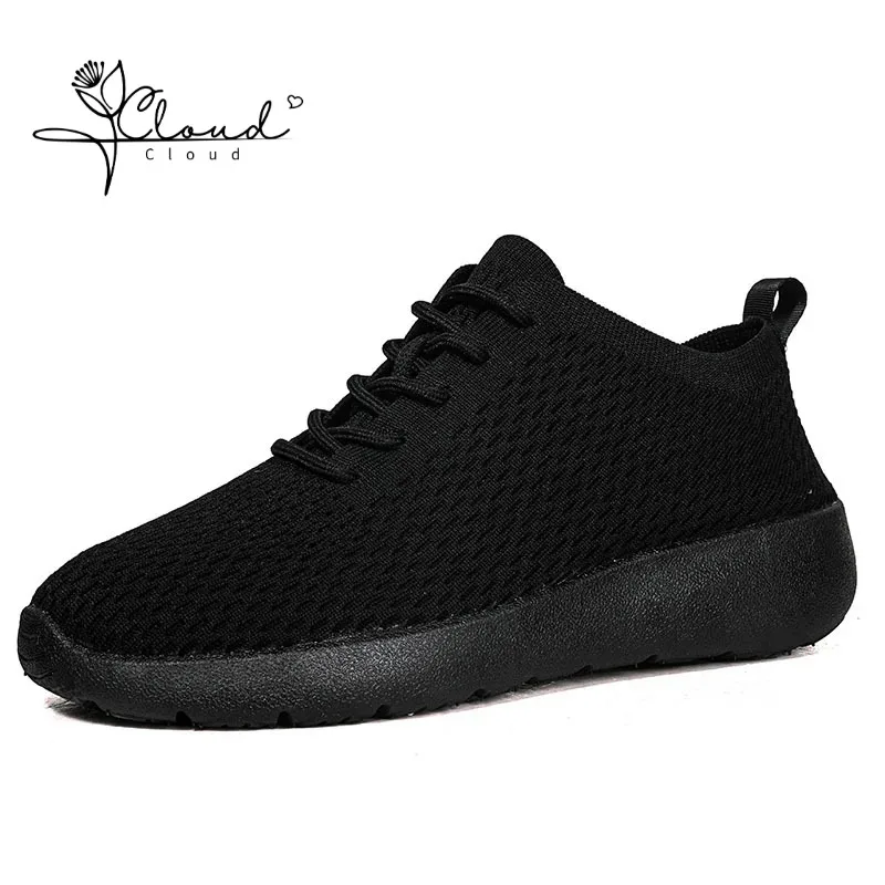 Plus Size Summer Breathable Mesh Running Shoes for Men Men's Thick Soled Flying Woven Sneakers Not Boring Feet Men's Shoes