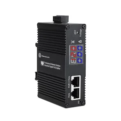 Przemysłowy gigabitowy rozdzielacz PoE, zasilanie wyjściowe 3,3 ~ 36 V DC przez adapter Ethernet, rozdzielacz PoE 30 W/60 W/90 W z mocowaniem Din, 802. 3af/at/bt