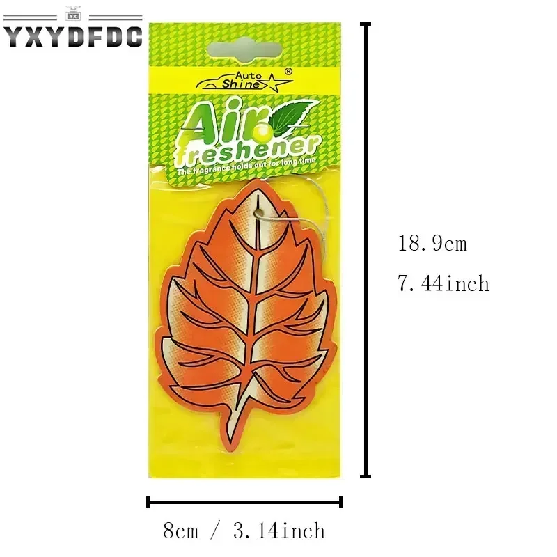 5-10Pcs pcs Leaf Car Air Freshener Natural Aromatherapy Tea Paper Hanging Perfume Vanilla Auto Parts Interior