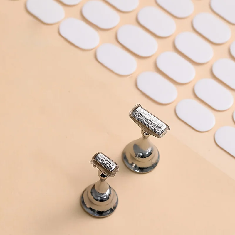 Onglets adhésifs pour affichage de Nail Art, ruban adhésif Double face pour faux ongles, supports de pointes de manucure, autocollants transparents pour support d'ongles, 2 pièces