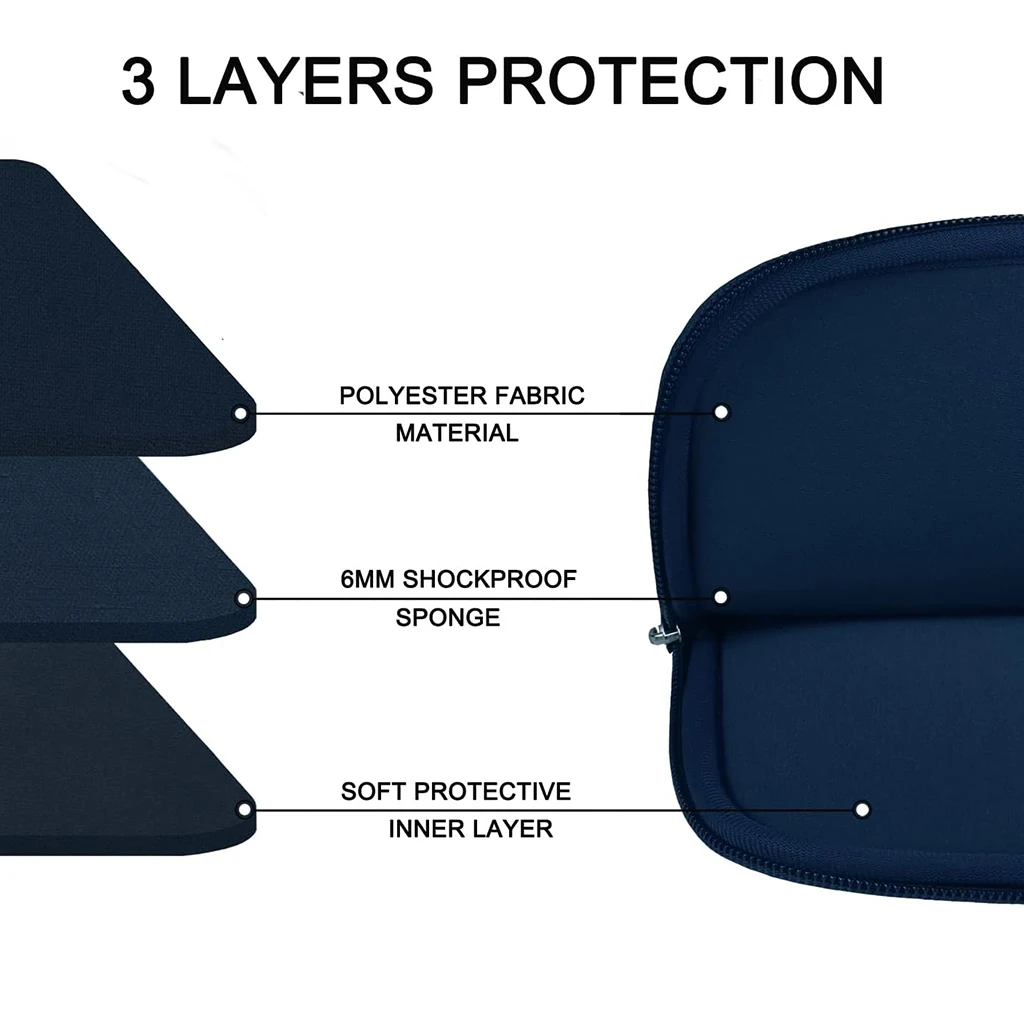 Multifunctional Laptop Inner Bag Sleeve with Front Pocket For Power Holder - Protective Cover For 13/14/15.6/16 Inch Computer
