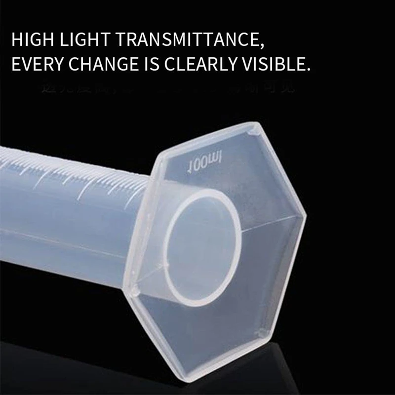 Measuring Cylinder Plastic Graduated Tube Tool For Lab