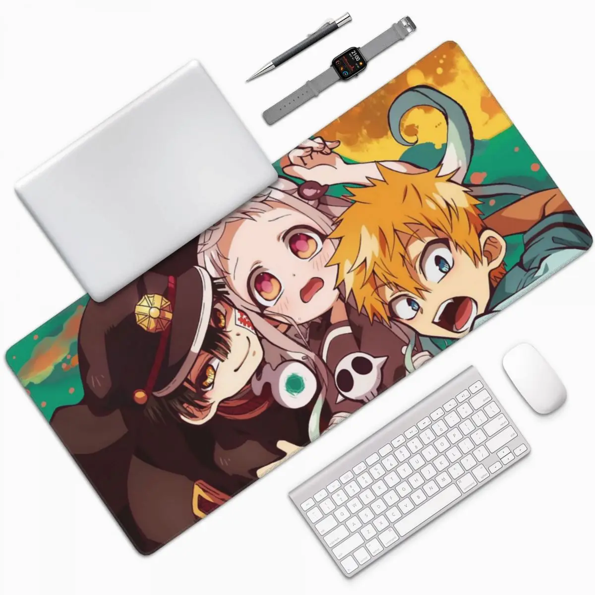 Toilet-Bound Hanako-Kun Anime Large Mouse Pad Computer Keyboard Mouse Mat Gamer PC Laptop Desk Mat Office Accessories Table Mats