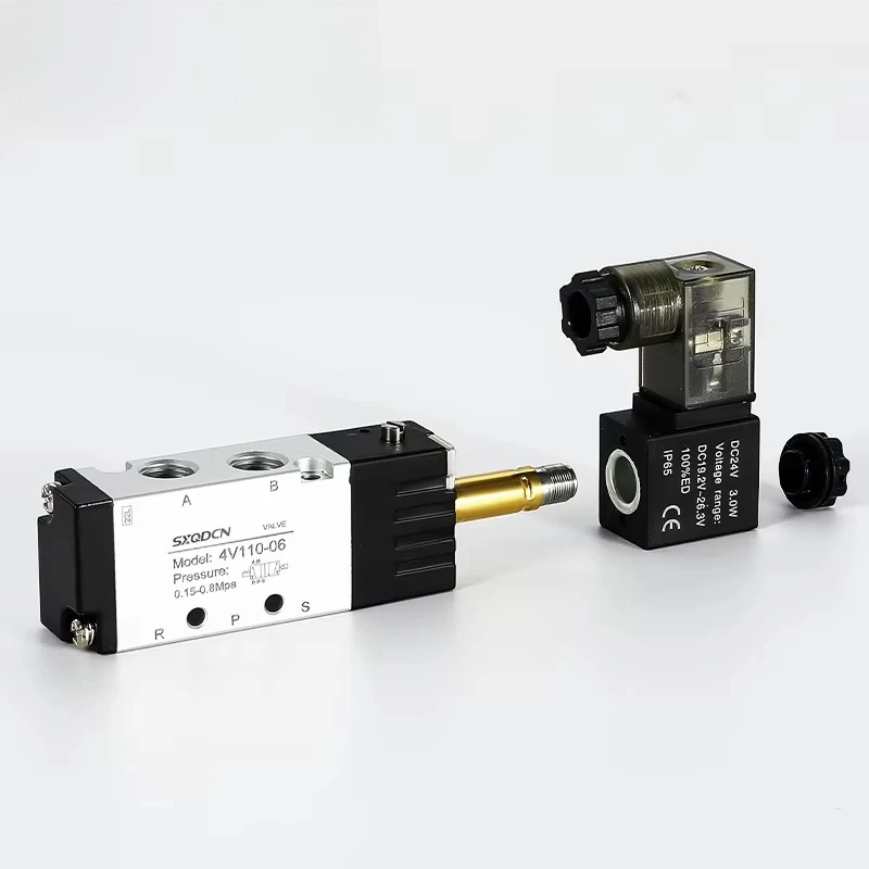 

Прочный и надежный электромагнитный клапан, высококачественный материал, электромагнитный клапан точного управления 4 В 110-06DC24V