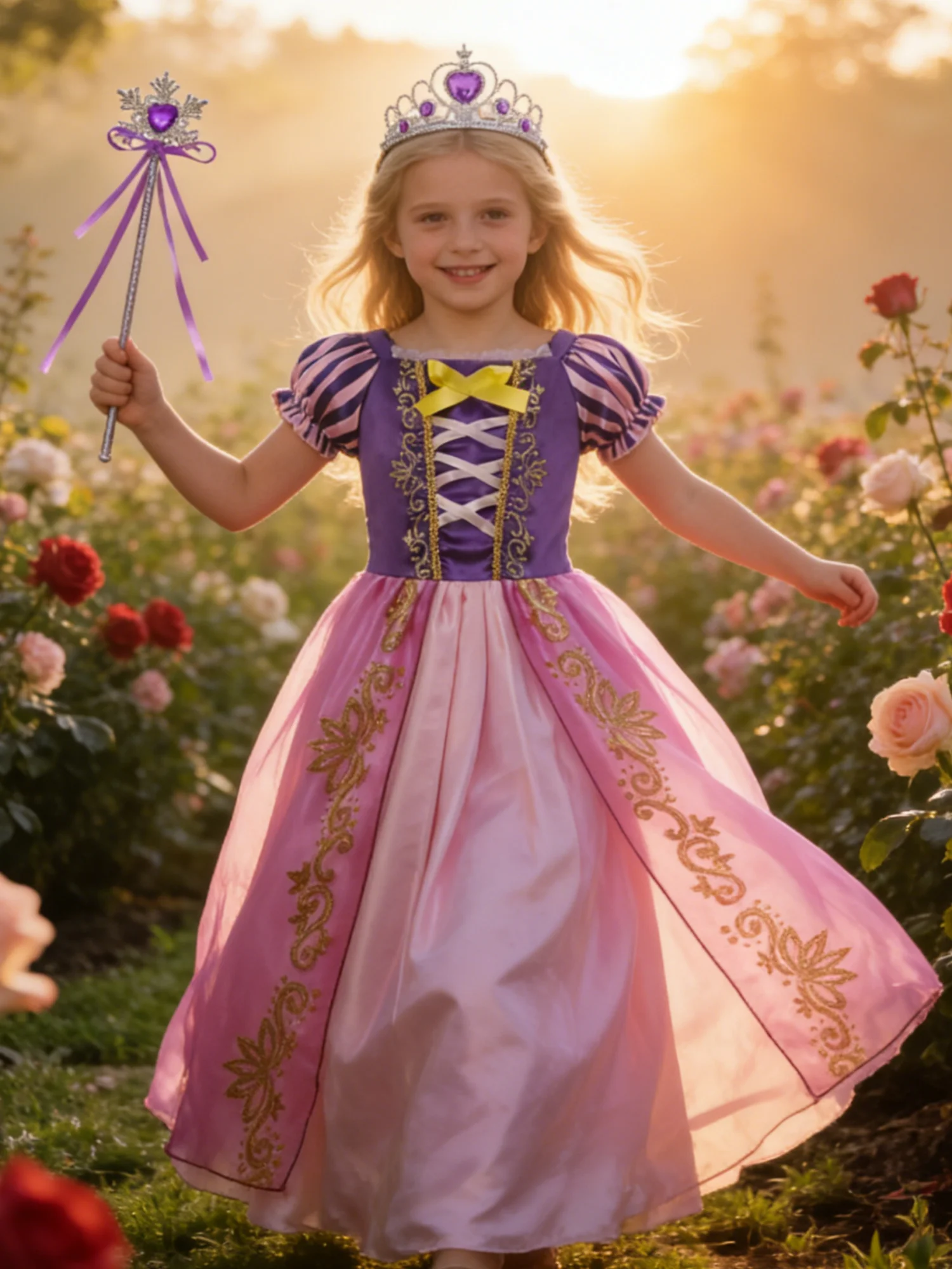Girl Elsa Anna Dress Princess Costume Snow Queen Dress Baby Halloween Ariel Carnival Clothes Kids Cosplay Clothes Party Clothing