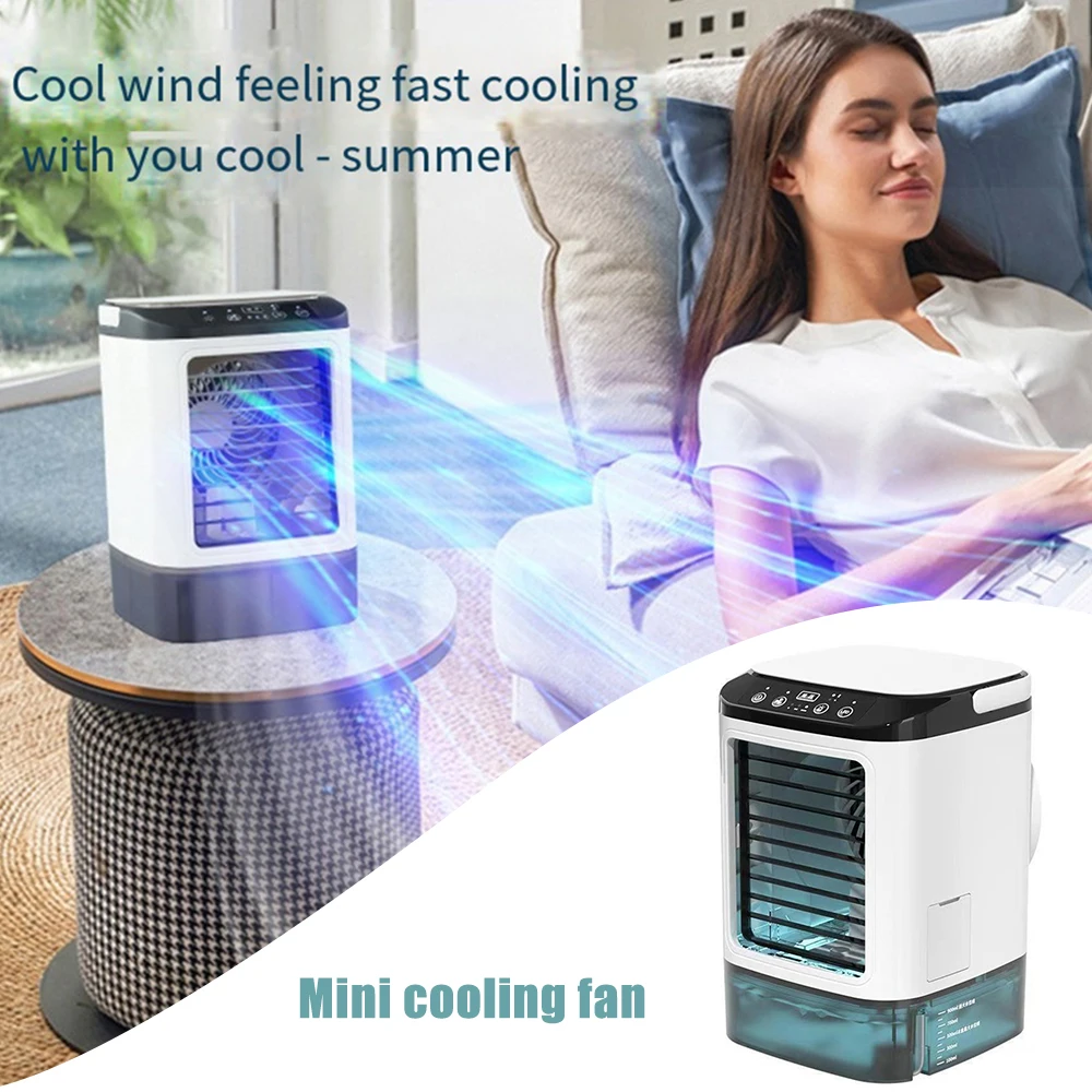 USB Powered Mini Misting Humidifier Cooling Fan Portable Household Mobile Cold Air Cooler Small Air Condition Fan For Office