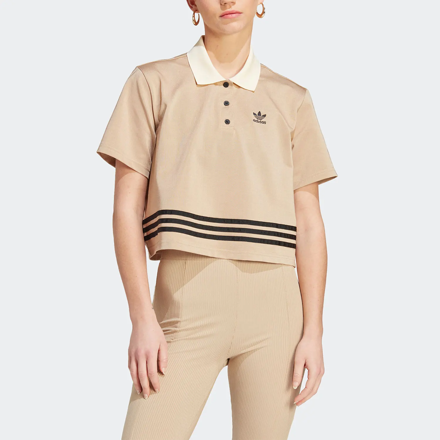 

Adidas Originals Trefoil Logo New Women's Short Sleeve Polo Shirt IK7850