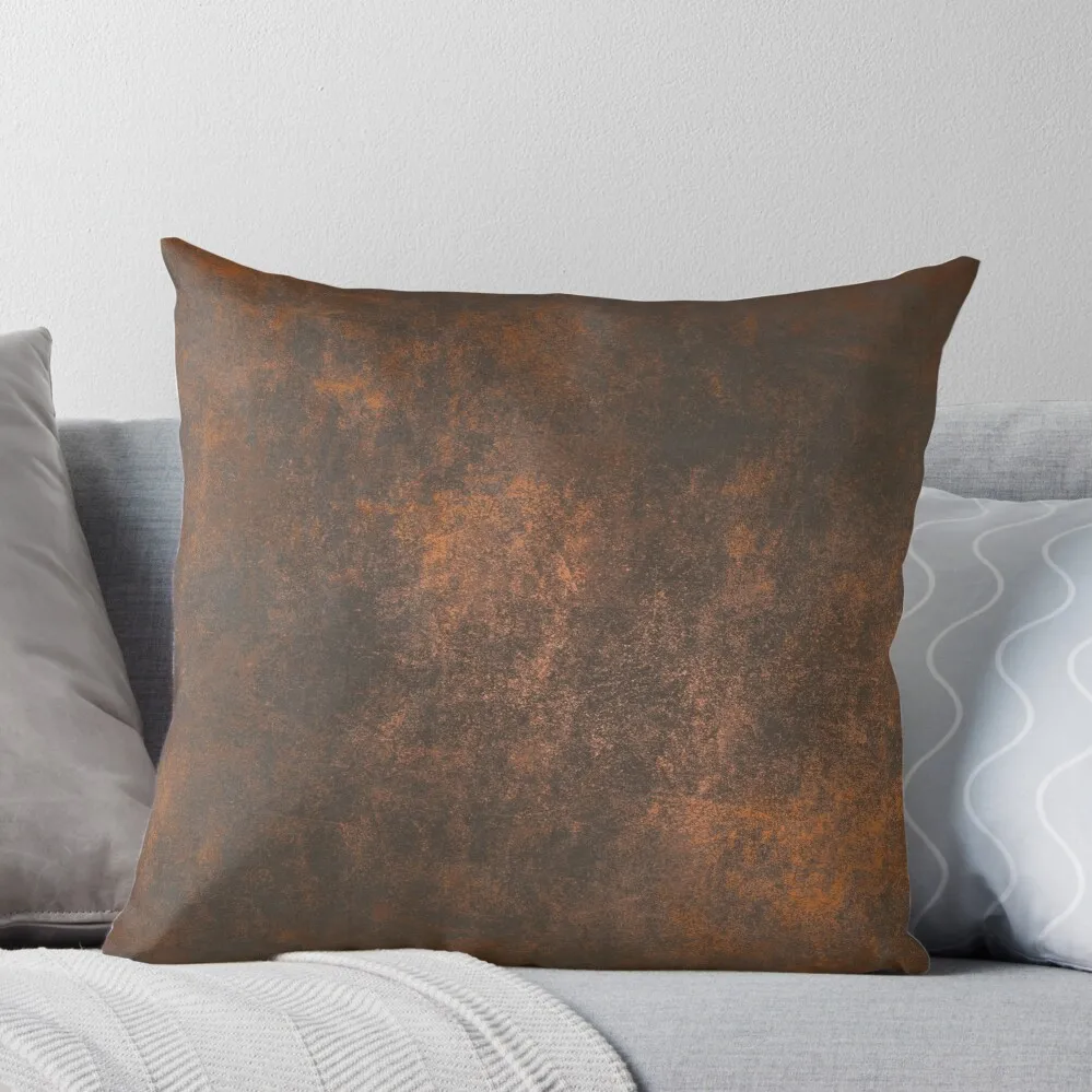 Old rusty concrete metal texture background Throw Pillow Cushions Home Decor Pillowcases Sofa Covers