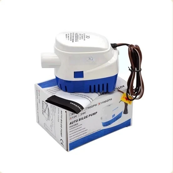 Automatic Boat Submersible Bilge Pump 12V Volt DC Electric Marine Water Pump Small Auto 600GPH 750GPH 1100GPH With Switch view 4