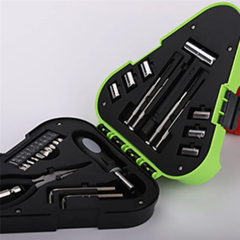 

A25F-Magnetic Screwdriver Set, 26-In-1 Portable Carbon Steel Screwdriver Set Repair Tool Kit With Led Light