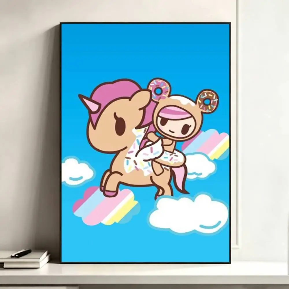T-Tokidoki-S Poster Waterproof Wall Art Sticker For Bar Living Room Vintage Decor Print