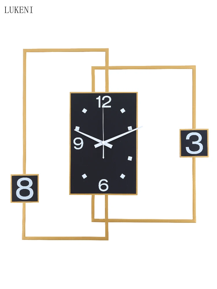 Light Luxury Clock Nordic Personality Simple Living Room Home Atmospheric Wall Clock Creative Fashion Net Red Clock