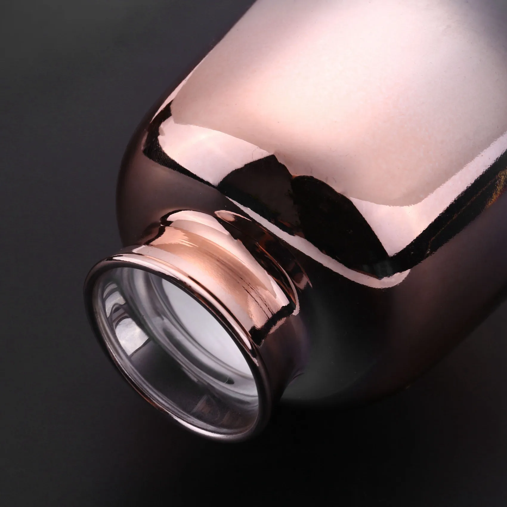 

ABYN-2X Glass Vase Nordic Electroplated Gold Vase Glass Flower Vases For Home Dried Flower Bottle Bar Decoration(9X14cm)