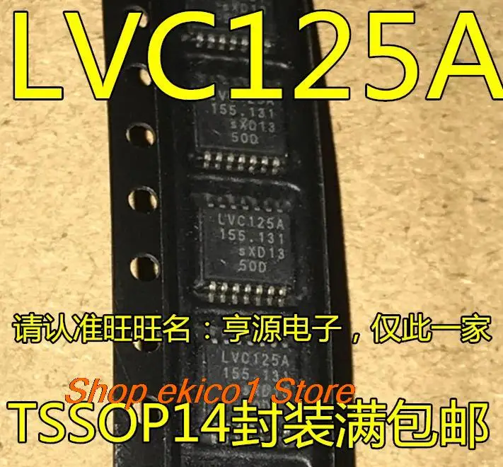 10pieces Original stock  SN74LVC125APWR LVC125A 74LVC125APW TSSOP14