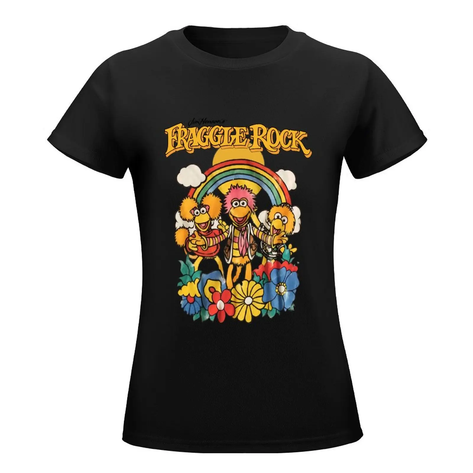 Fraggle Rock T-Shirt lady clothes female Aesthetic clothing Top Women