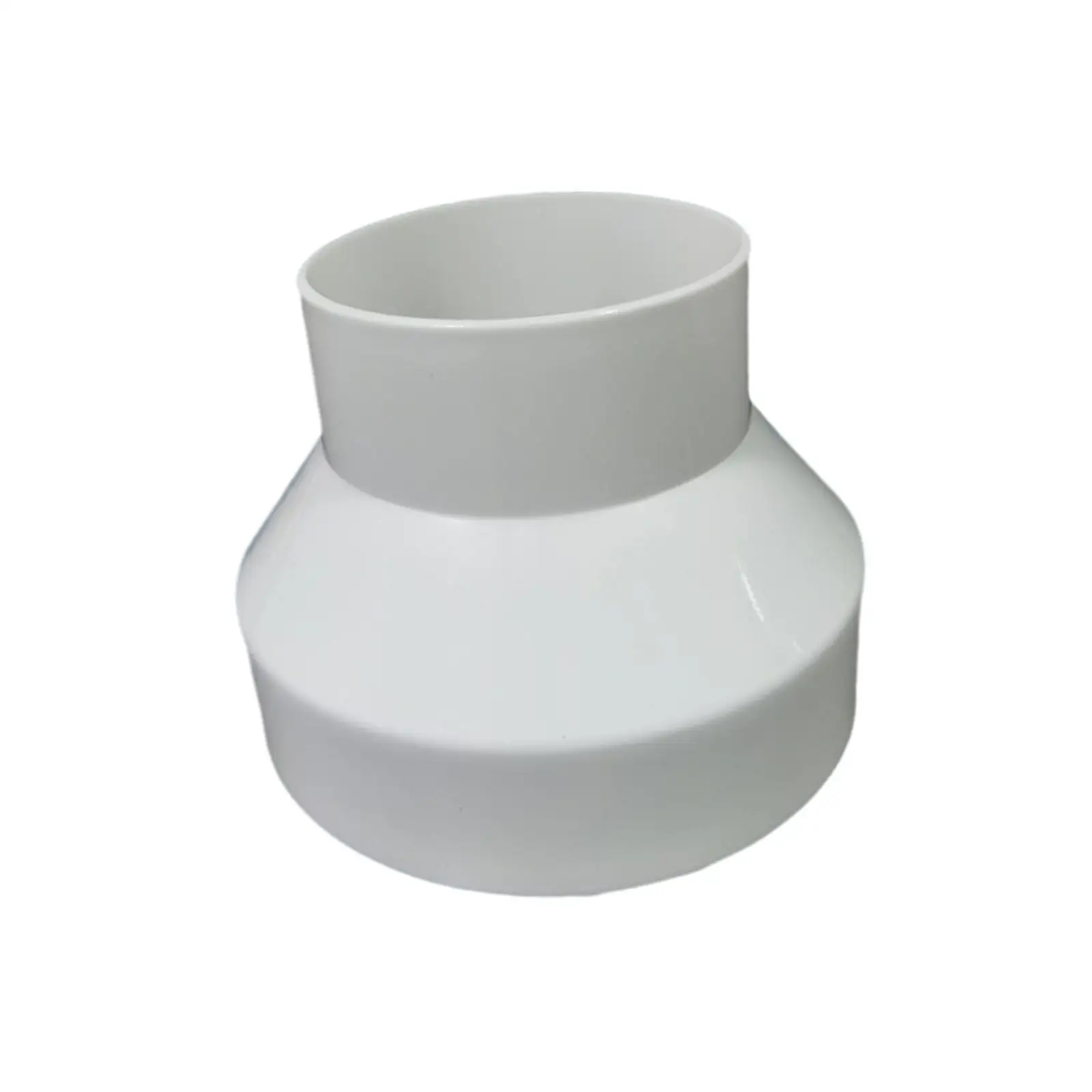 HVAC Duct Reducer Increaser Plastic Connector for 6 to 4 Inch Pipe Fitting for Bathroom Exhaust Fan