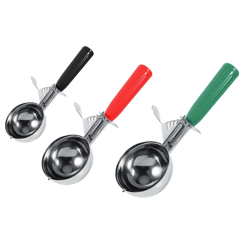 Ice Cream Spoon Stainless Steel Spring Handle Mash Potato Watermelon Ball Maker Fruit Scoops Kitchen Tools