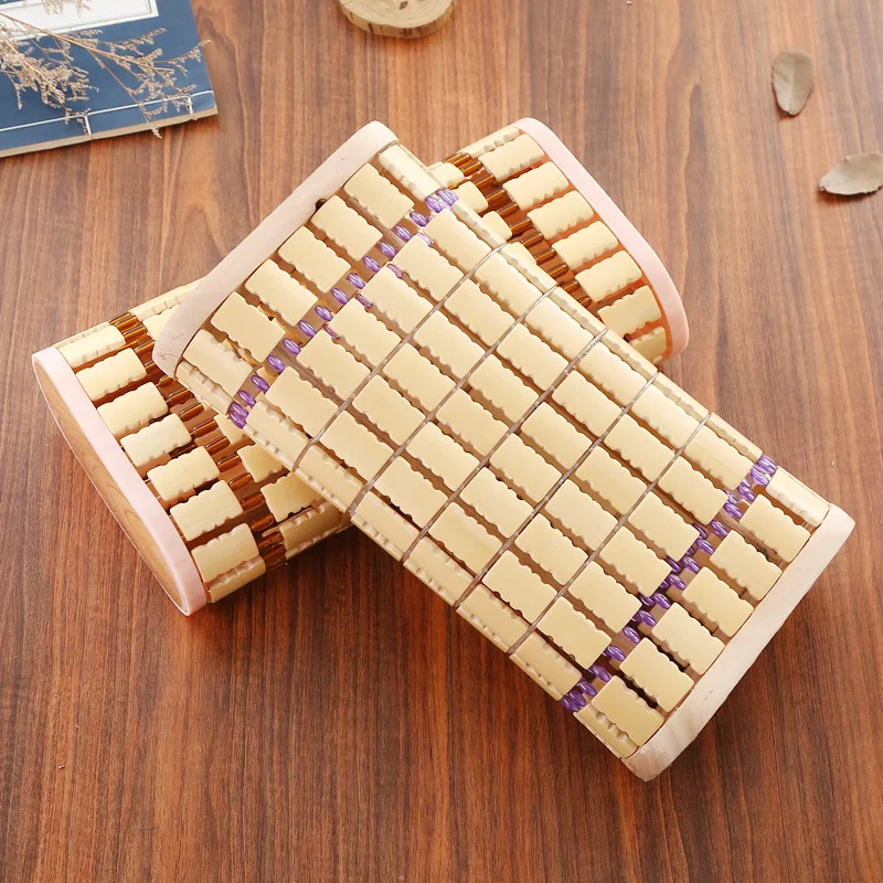 Summer Hollow Cool Pillow Bamboo Woven Cool Pillow Mahjong Tablets Single Cervical Support Healthy Pillow Summer Cool Adult Summ