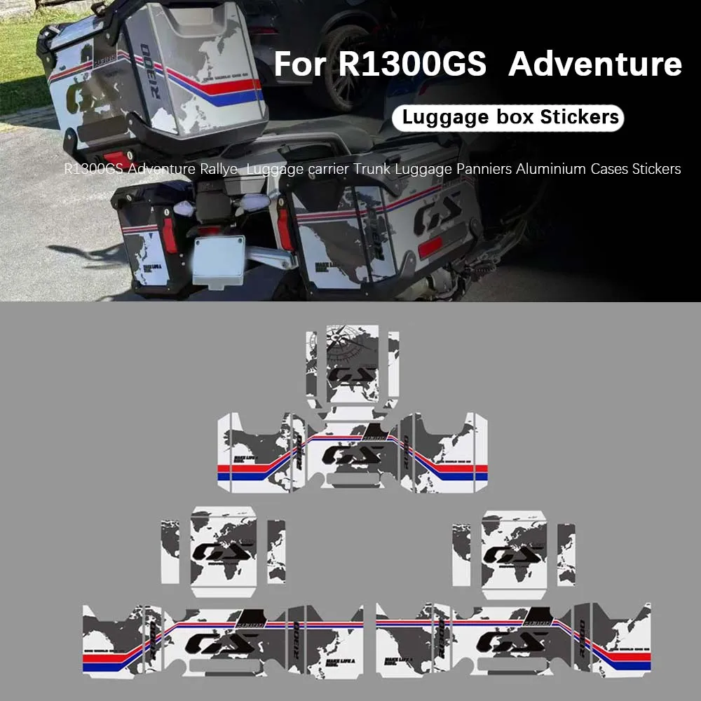 Motorcycle For R1300GS Adventure 2025- Rallye Luggage carrier Trunk Luggage Panniers Aluminium Cases Stickers R 1300 GS ADV