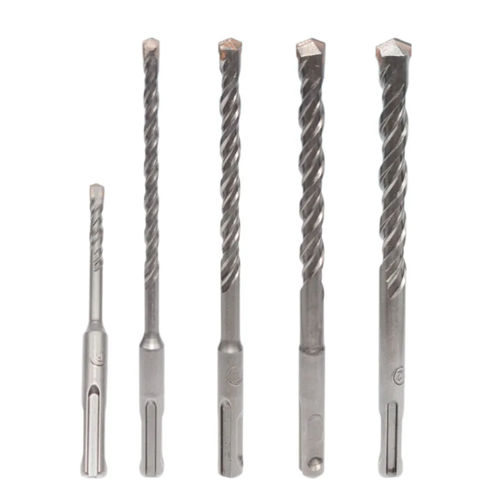 

Cutting Drill Bits for SDS PLUS Twin Spiral Design for Efficient Waste Removal in Masonry and Concrete Drilling