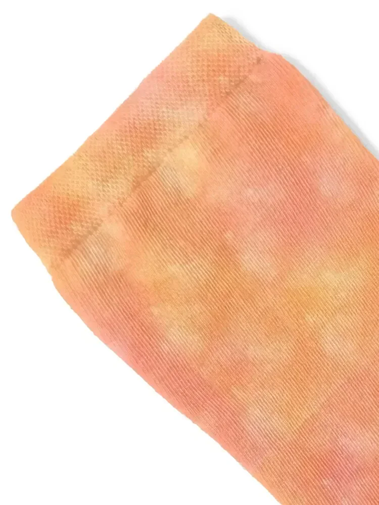 Pastel Peach Tie Dye Pattern Socks floor custom sports retro anti slip football Boy Socks Women's