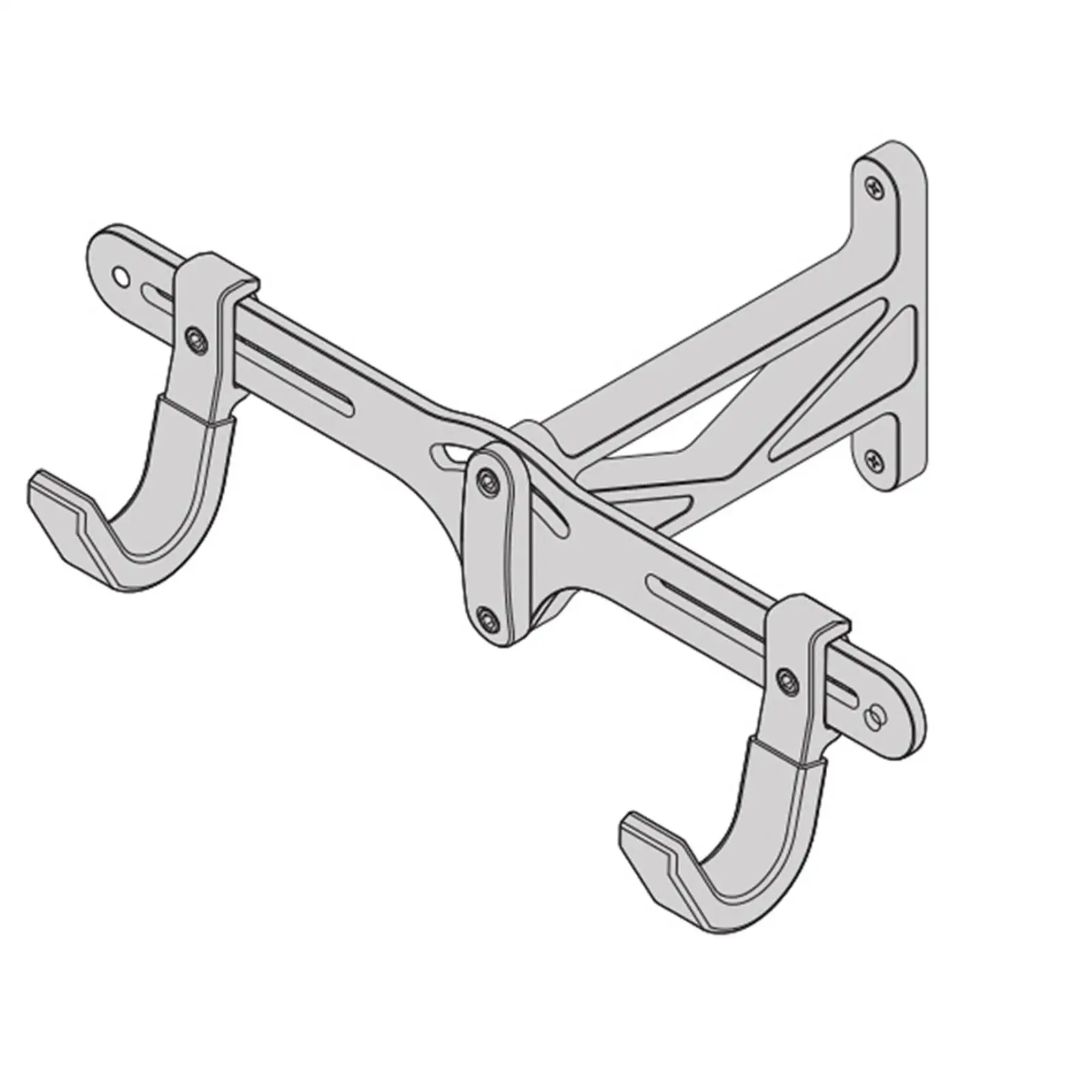 

Bike Bicycle Wall Mounted Hanger Aluminium Alloy Adjustable Home Decoration