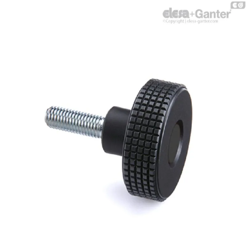 Elesa+Genter galvanized steel diamond rolling knob MBT.30 p-M6x10-C5