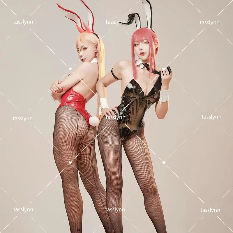 

Костюм для косплея power bunny girl, костюм маленького кролика, женский черный костюм на Хэллоуин