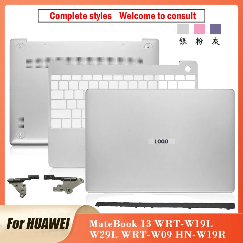 

NEW Original For Huawei MateBook 13 WRT-W19L W29L WRT-W09 HN-W19R Laptop LCD Back Cover Front Bezel Hinges Palmrest Bottom Case