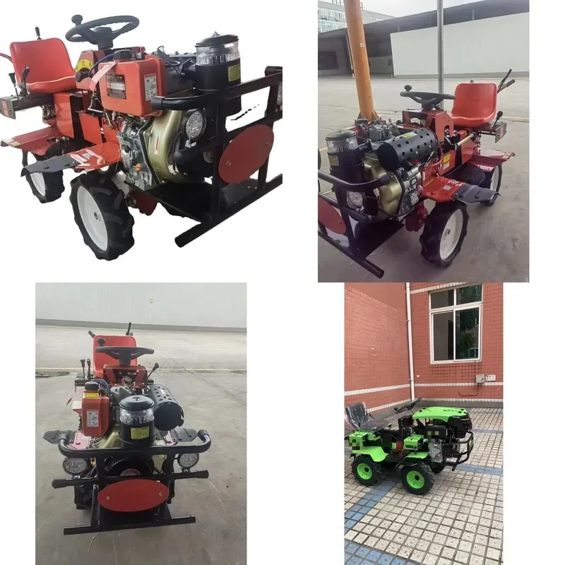Agricultural four-wheel drive riding micro-tiller Household small plough rotary tiller  seat Car micro-tiller