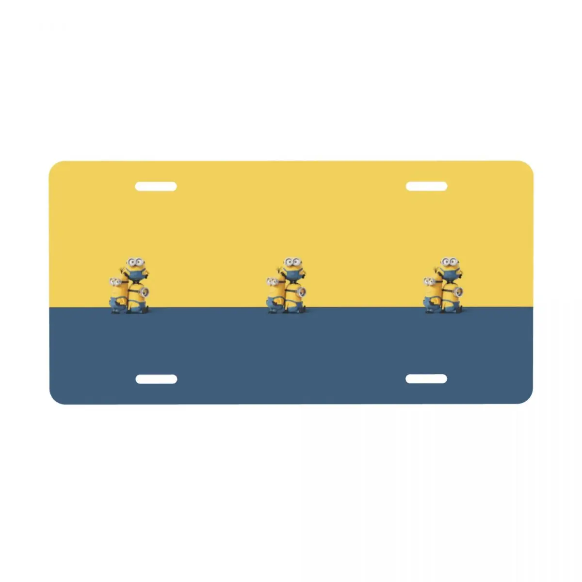 

Custom Novelty M-Minions Cartoon Anime Decorative Metal License Plate Aluminum Car Front Vanity Tag 6x12 Inch