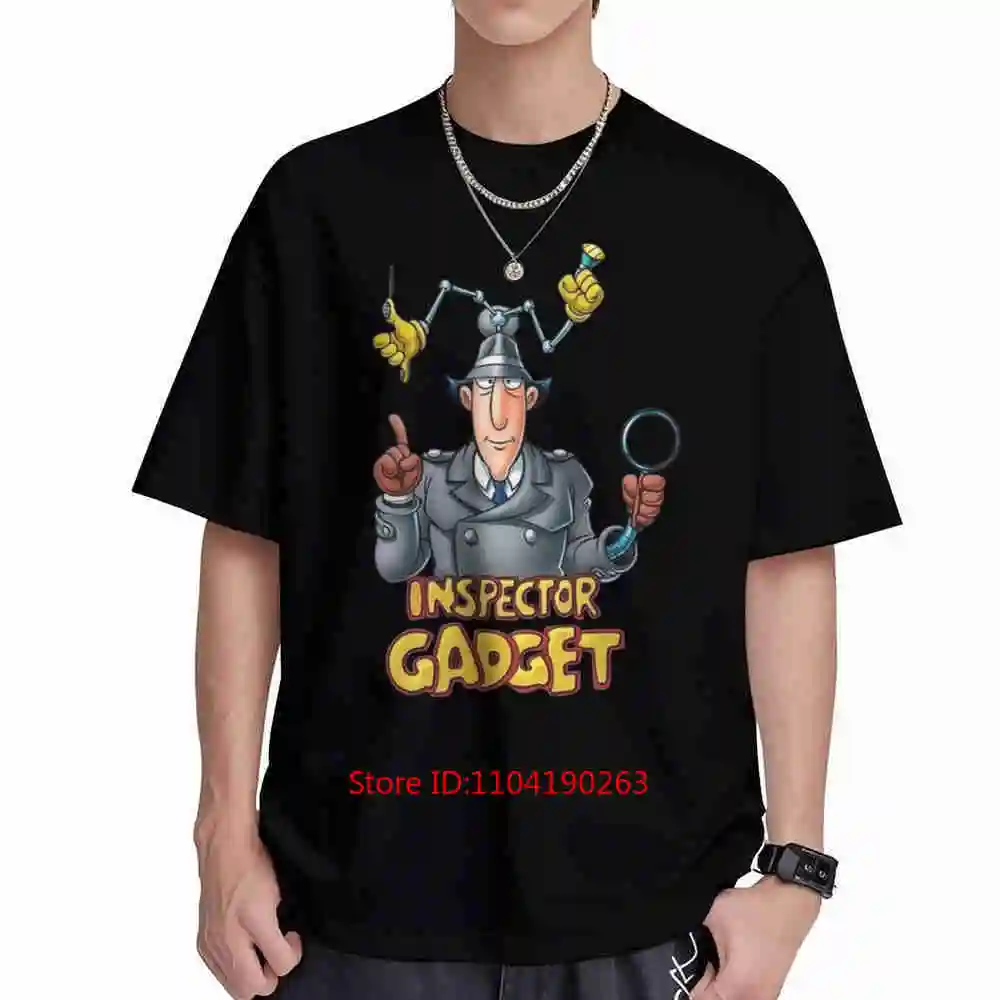 Inspector Gadget 1982 Retro Cartoon Short Sleeve Tee 100% Cotton T-Shirt