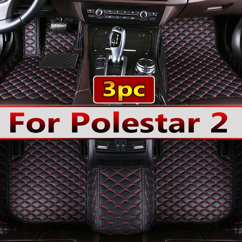 Car Floor Mats For Polestar 2 2020-2022 DropShipping Center Auto Interior Accessories Leather Carpets Rugs Foot Pads