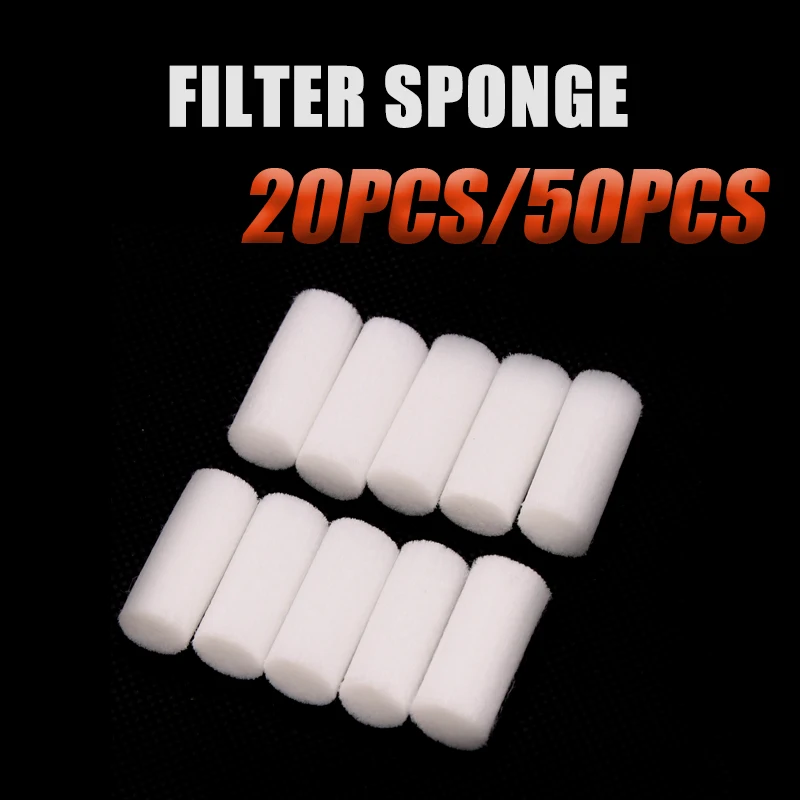 50 teile/los Hochdruck Hand Pumpe Filterelemente Luft Nachfüllen Filter Baumwolle Trockenes Wasser Luft Reinigen Ersatz Kit