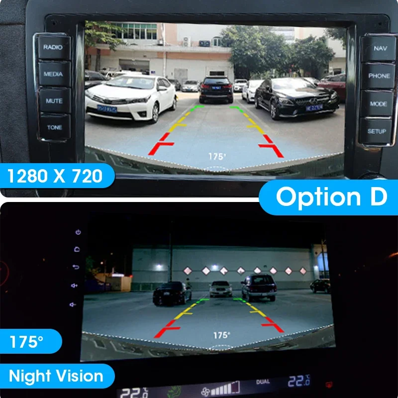 Jansite 175° AHD 1080P Vehicle Car Rear View Camera Fisheye Lens Super Night Vision Parking Assistance For Android Radio Monitor