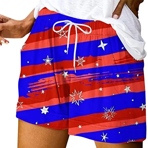 

Geometric Colorful Beach Pants Hawaii Beach Tourism Shorts 2024 Summer New Women's Summer Casual Shorts MA5