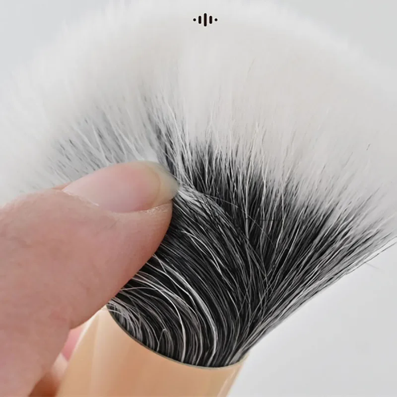 Pincel de maquiagem de cabeça dupla 2 em 1, blush, base, contorno, cabelo macio, multifuncional, aplicador de pó facial e corretivo