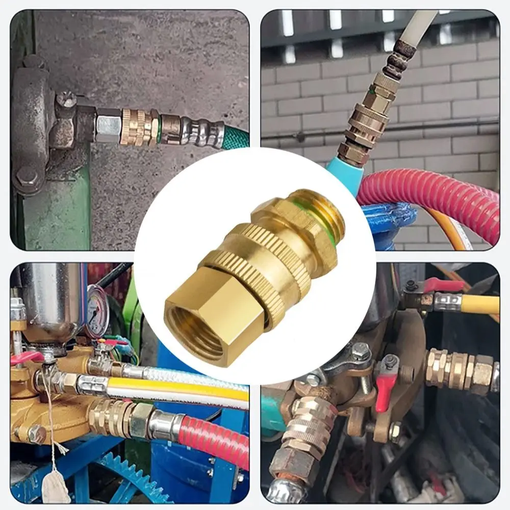 Durable Copper Quick Connector Detachable M14*1.5 Sprayer Machine Connector Gold Silver Quick Coupling